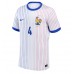 Camisa de time de futebol França Dayot Upamecano #4 Replicas 2º Equipamento Europeu 2024 Manga Curta